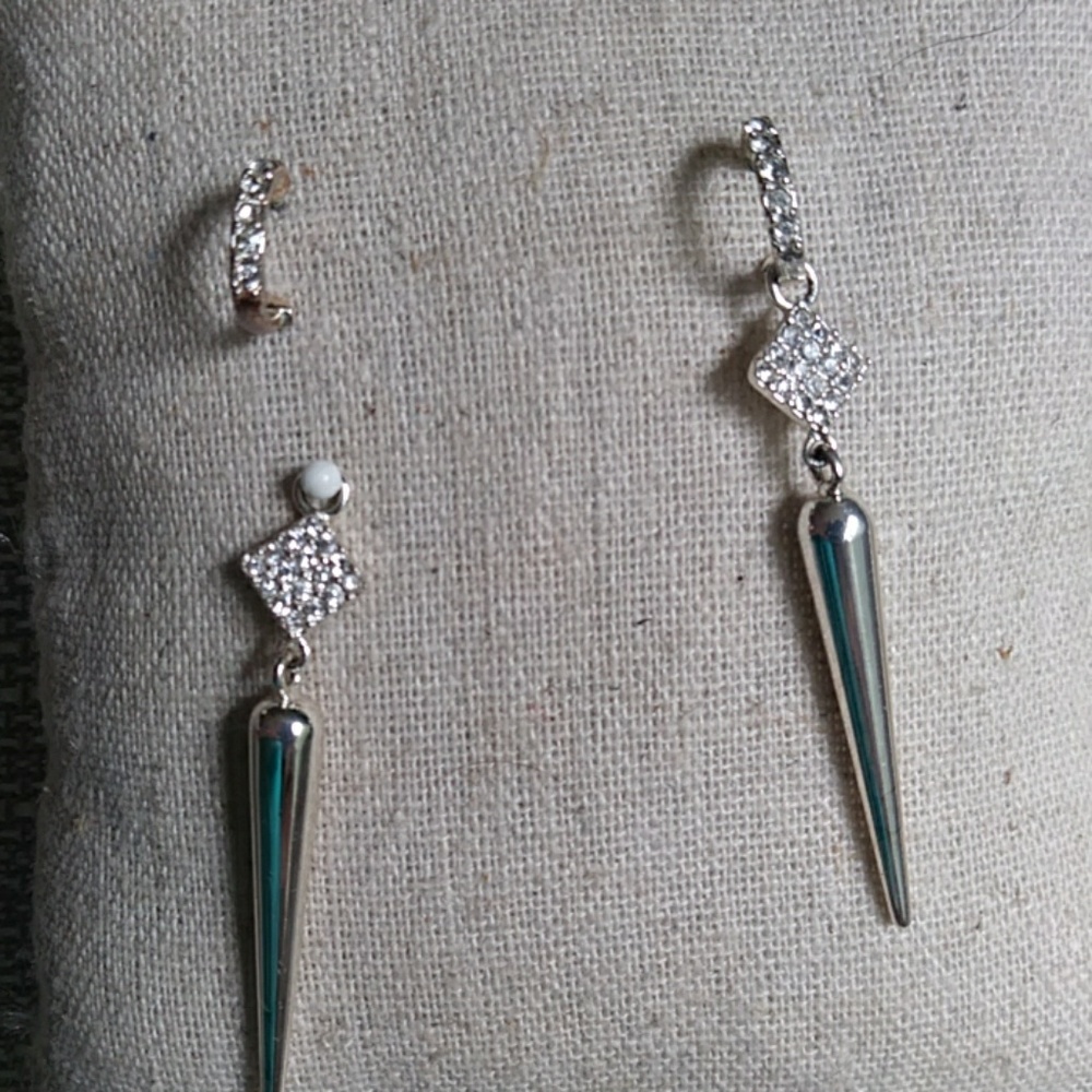 Hoop and Drop earrings